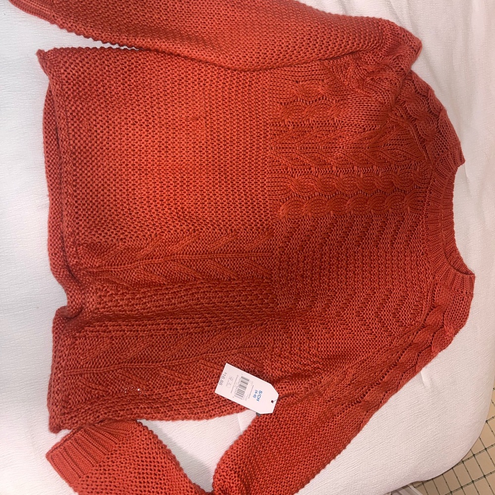 Time and Tru Women's Sweater - Burnt Orange